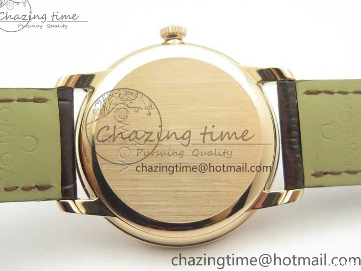 0119 Practical De Ville RG MKF 1:1 Best Edition Silver Dial RG Markers on Brown Leather Strap MIYOTA 9015 V 8049